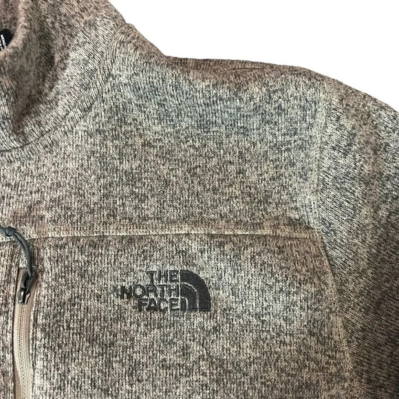 The North Face Taupe Quarter Zip Pullover Size XL - Picture 3 of 6